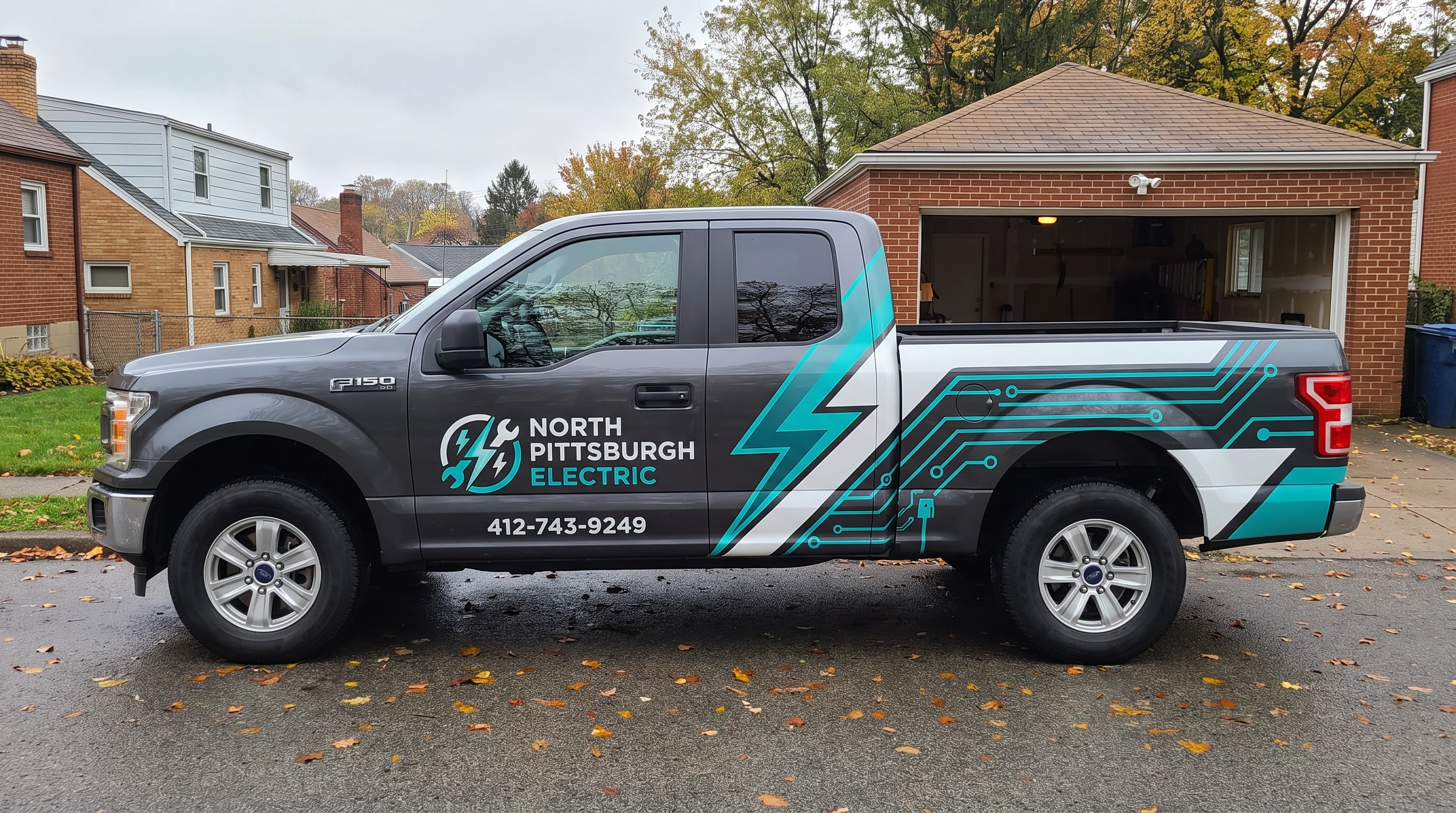 North Pittsburgh Electric electricians working on a residential electrical panel in Pittsburgh, PA
